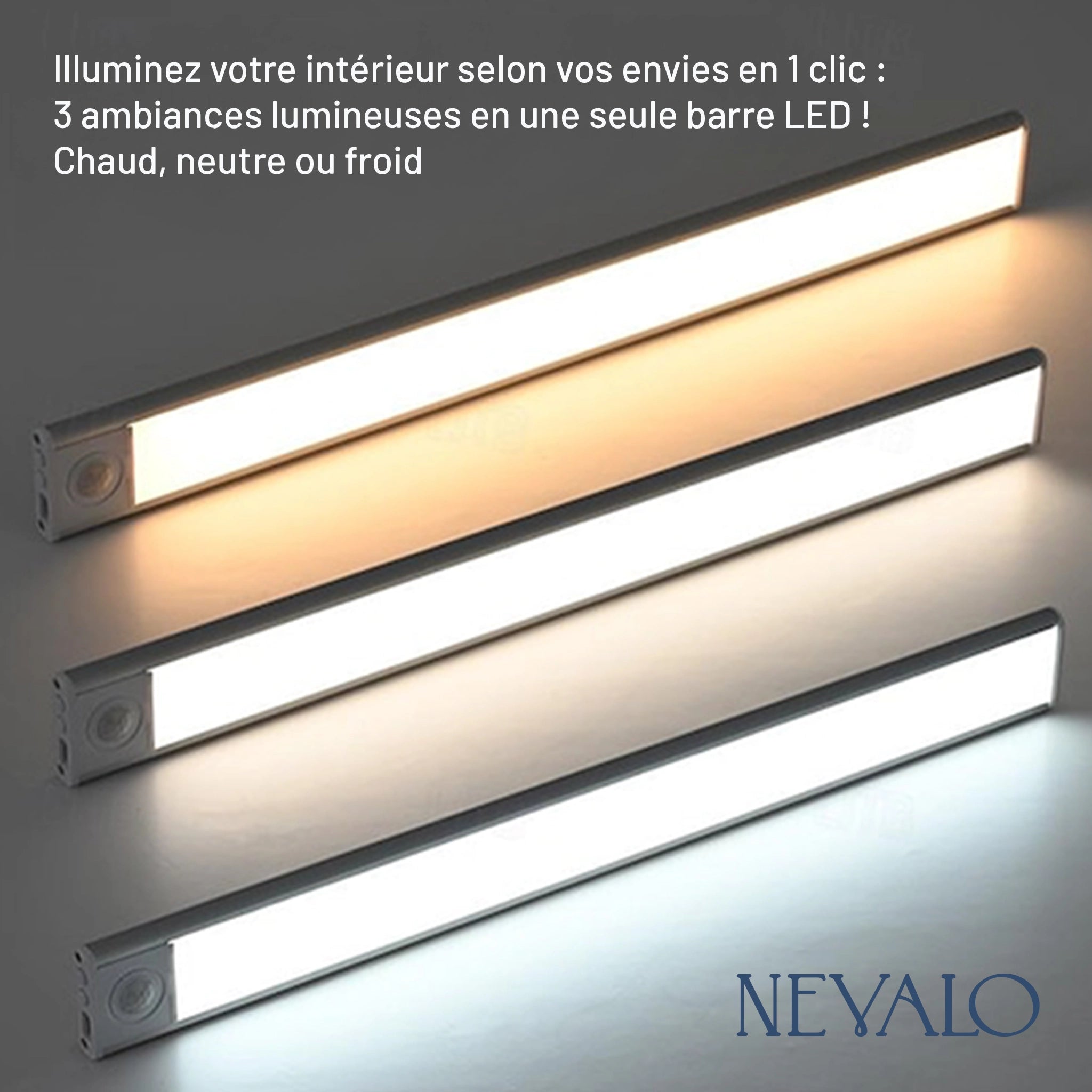 Nevalo™ 2.0 La lampe magnétique à détecteur de mouvements..