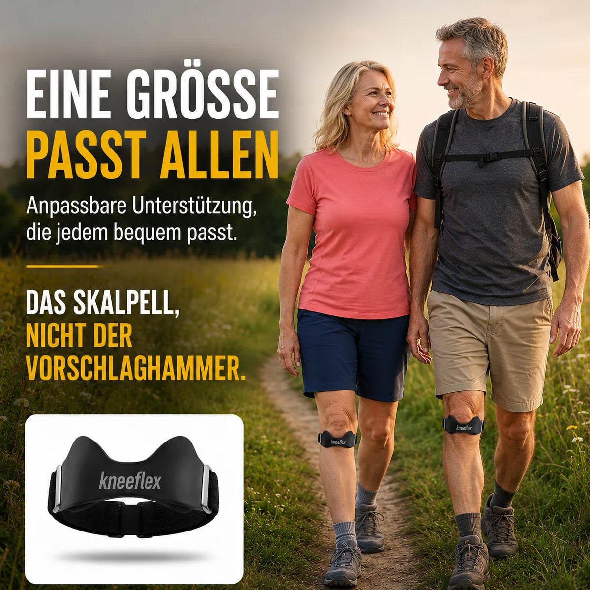 KneeFlex Pro™ Patellaband – gezielte Unterstützung für Knie, Sport & Alltag